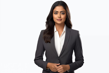 Smiling indian business women in suits on white background. Women in business attire. Rich women. Business manager. Startup boss. Indian women. American woman. Isolated image. Png.