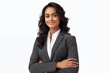 Smiling indian business women in suits on white background. Women in business attire. Rich women. Business manager. Startup boss. Indian women. American woman. Isolated image. Png.