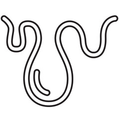 Overflow icon in line style