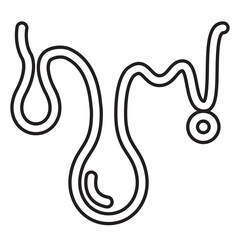 Overflow icon in line style