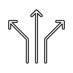 magnetic force icon in line style