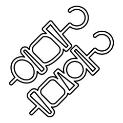 BBQ icon in line style