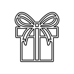 Gift icon in line style
