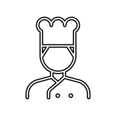 Chef icon in line style