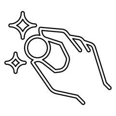 Investment icon in line style