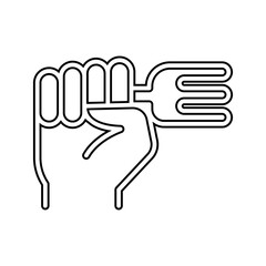 gourmet icon in line style