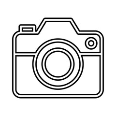 Camera icon in line style