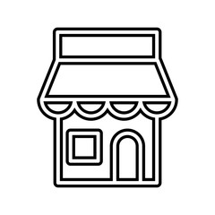 Shop icon in line style