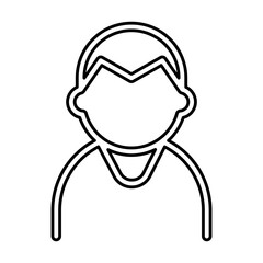 Father icon in line style