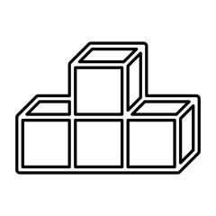 Box icon in line style
