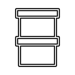 Box icon in line style