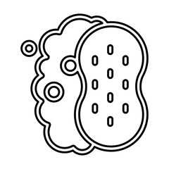 Sponge icon in line style