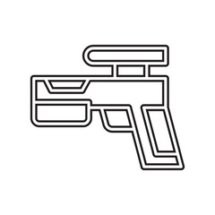 Gun icon in line style