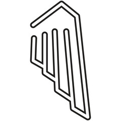 Wing icon in line style