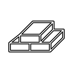 Brick icon in line style