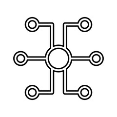 Structure icon in line style