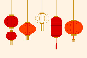 Chinese traditional lanterns. 