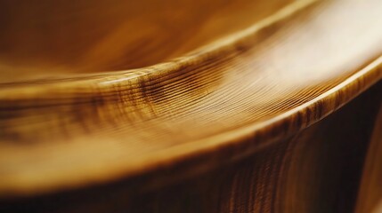 Obraz premium Closeup Of Richly Colored Wooden Bowl Surface