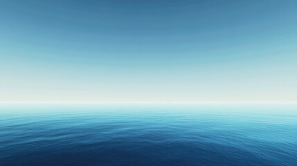 Obraz premium Smooth gradient blue sky creating a serene backdrop for relaxation and contemplation