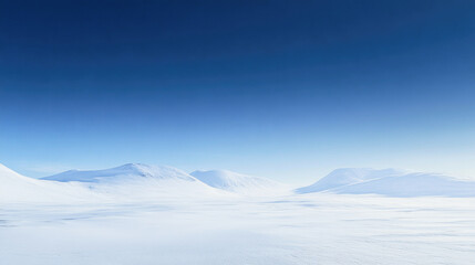 Winter sky transitions from snowy white to deep blue, capturing the essence of a crisp atmosphere