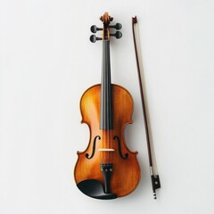 Fototapeta na wymiar Violin on a white background