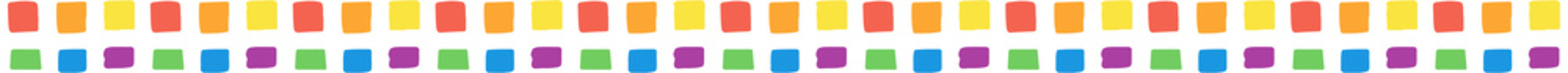 Rainbow Dotted divider line