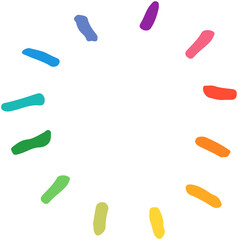 Rainbow Abstract Dots Background illustration