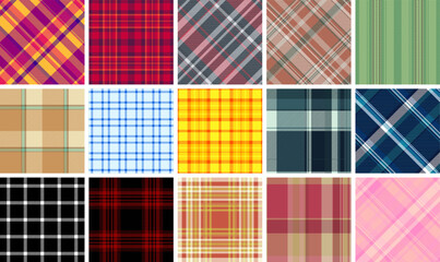 Rustic plaid patterns in earthy tones, perfect for fabric, textile design, and classic linen material, bringing a touch of timeless elegance.