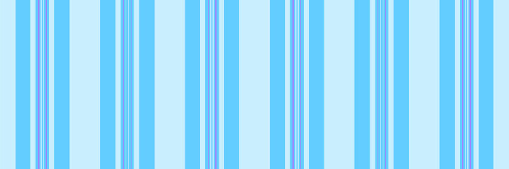 Obraz premium Sedding seamless vector stripe, editable lines fabric pattern. Eold textile background vertical texture in cyan and light colors.