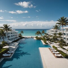 Fototapeta premium pool at the beach