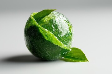 Symbolic Illustration of a Green Globe Nature Graphic Art Indoor Close-up Eco-Conscious Concept