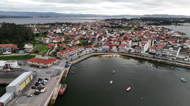Faro de Punta Cabalo en la Illa de Arousa Galicia