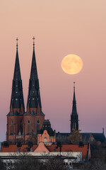 moody cityscape over Uppsala