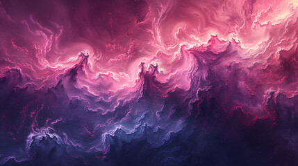 Naklejka premium Abstract art with colorful silky waves on a cosmic background, suggesting flowing energy or fabric in space