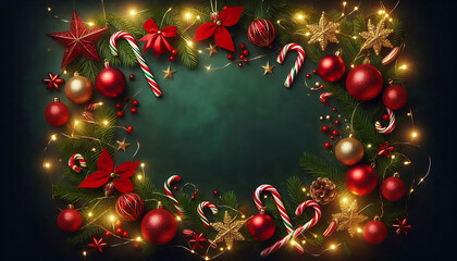 christmas background with christmas balls