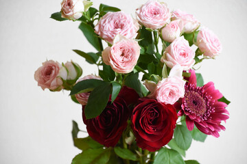 ピンク系の花束