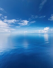 Large body of water with a sky background