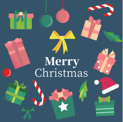  christmas gift collection and element