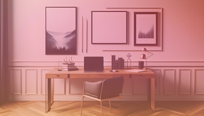 Frame mockup, ISO A paper size. Living room wall poster mockup. Interior mockup with house background. Modern interior design. 3D render. Modern Minimalist Frame and Blank Poster Background Design 