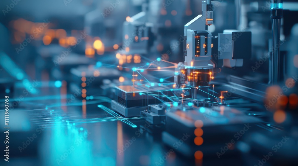 Aufkleber automated industrial production lines powered by cloud computing