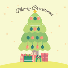  christmas gift collection and element illustration