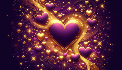 valentine background with heart