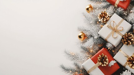 Christmas Background  Blank greeting card with  copy space for your Xmas Advent greeting card or advertisement,