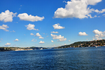 Beautiful Istanbul Bosphorus view. Istanbul cityscape.