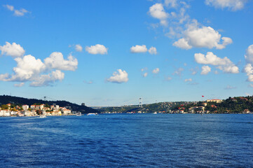 Beautiful Istanbul Bosphorus view. Istanbul cityscape.