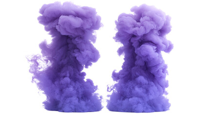 Fototapeta premium Purple smoke transparent background