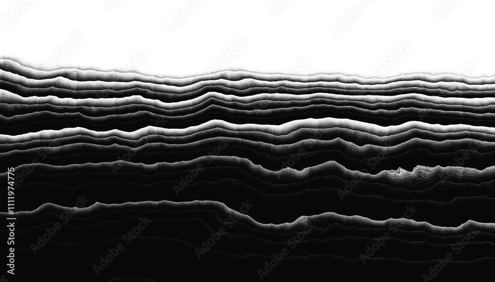 Aufkleber Modern abstract overlay transparent background texture with layers of black and gray transparent material in grunge lines in random geometric