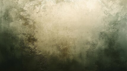 Obraz premium Abstract Green and Beige Textured Wall Background