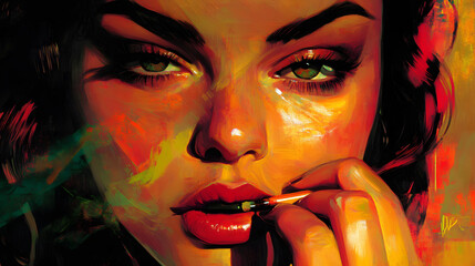 Retro Art with Vintage Aesthetic Design