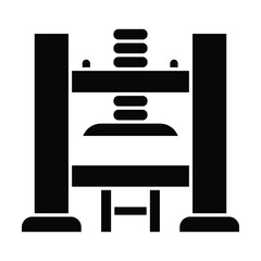 Printing Press Printing Press icon vector on white background
